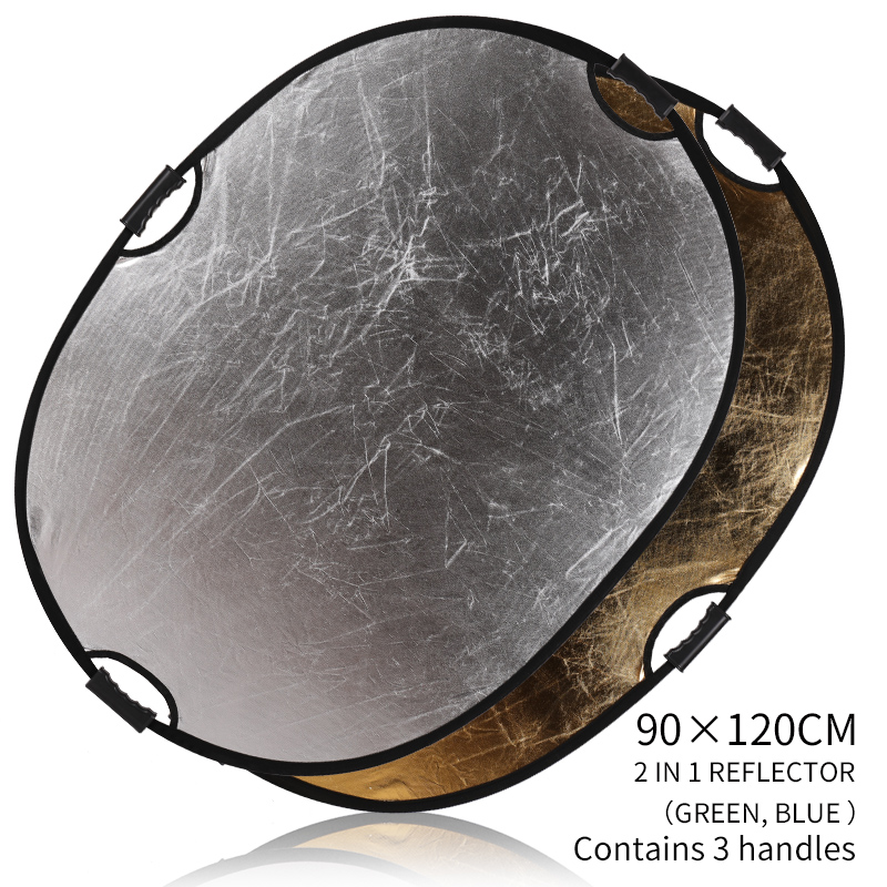 Outdoor Lighting Kit Photography - Portable 2-in-1 35x47inch/90x120cm Multi-Disc Oval Light