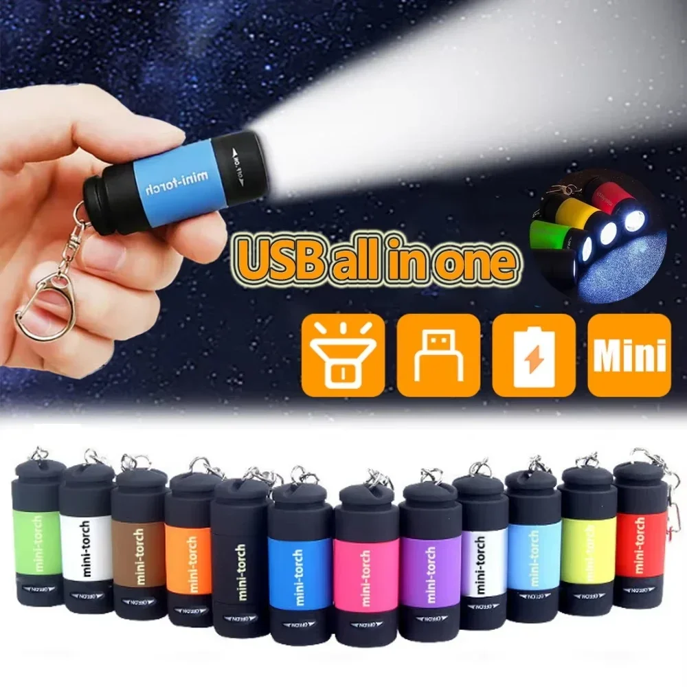 Outdoor Lighting Ideas For Party - USB Charge LED Flashlight Multifunctional Strong