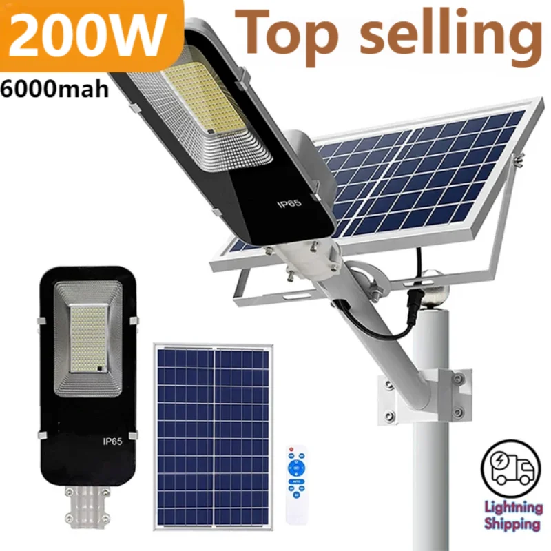 Outdoor Lighting Dusk To Dawn - 200W Powerful Solar Light Outdoor Solar