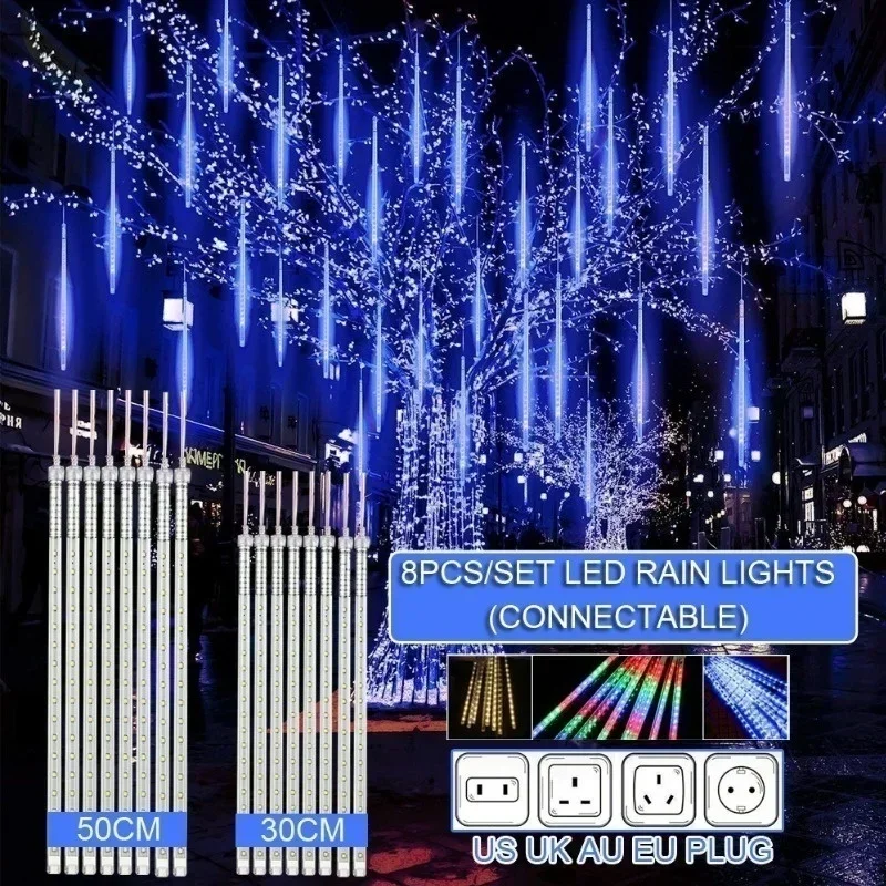 Outdoor Lighting Ideas For Party - 30cm /50cm Waterproof Meteor Shower Rain