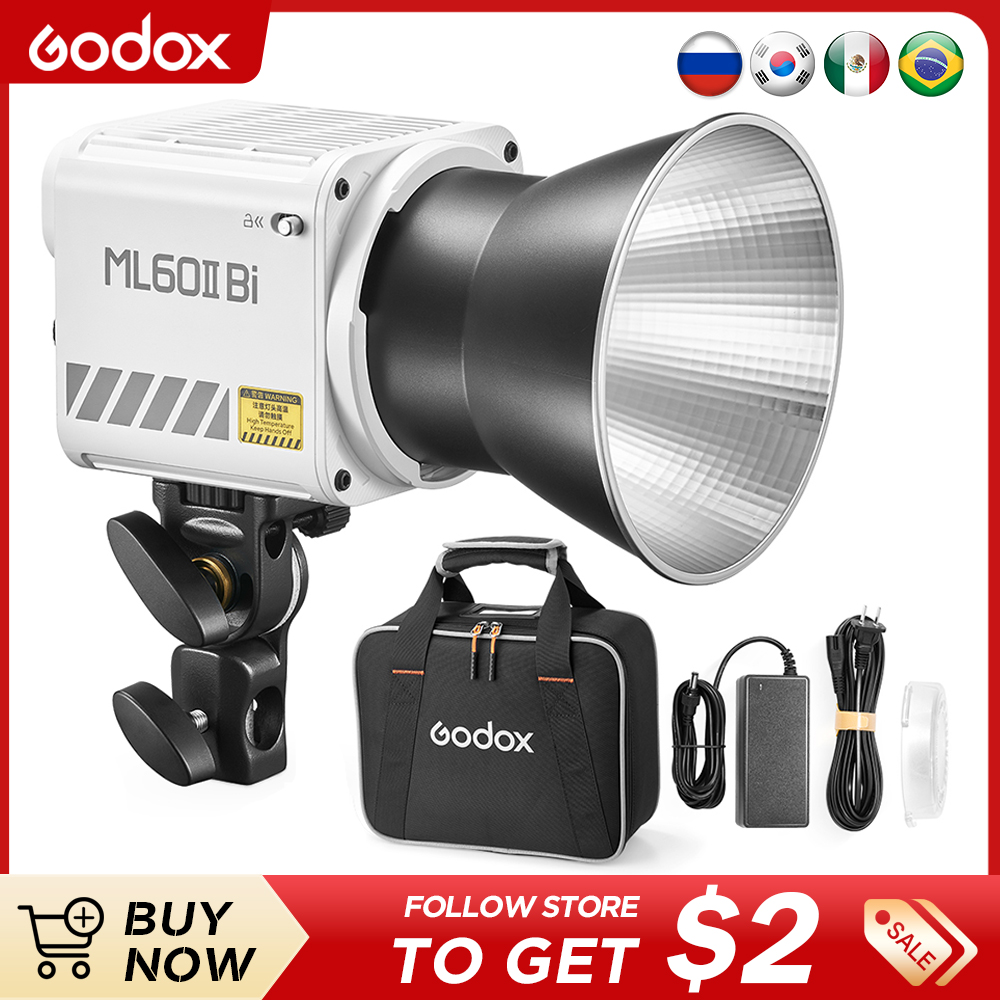 Outdoor Lighting Kit Photography - Godox ML60II BI Video Light 2800K