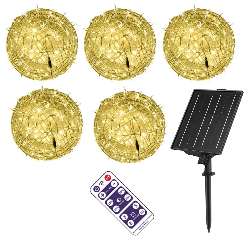 Outdoor Lighting On Trees - Solar Christmas Ball Lights for Tree