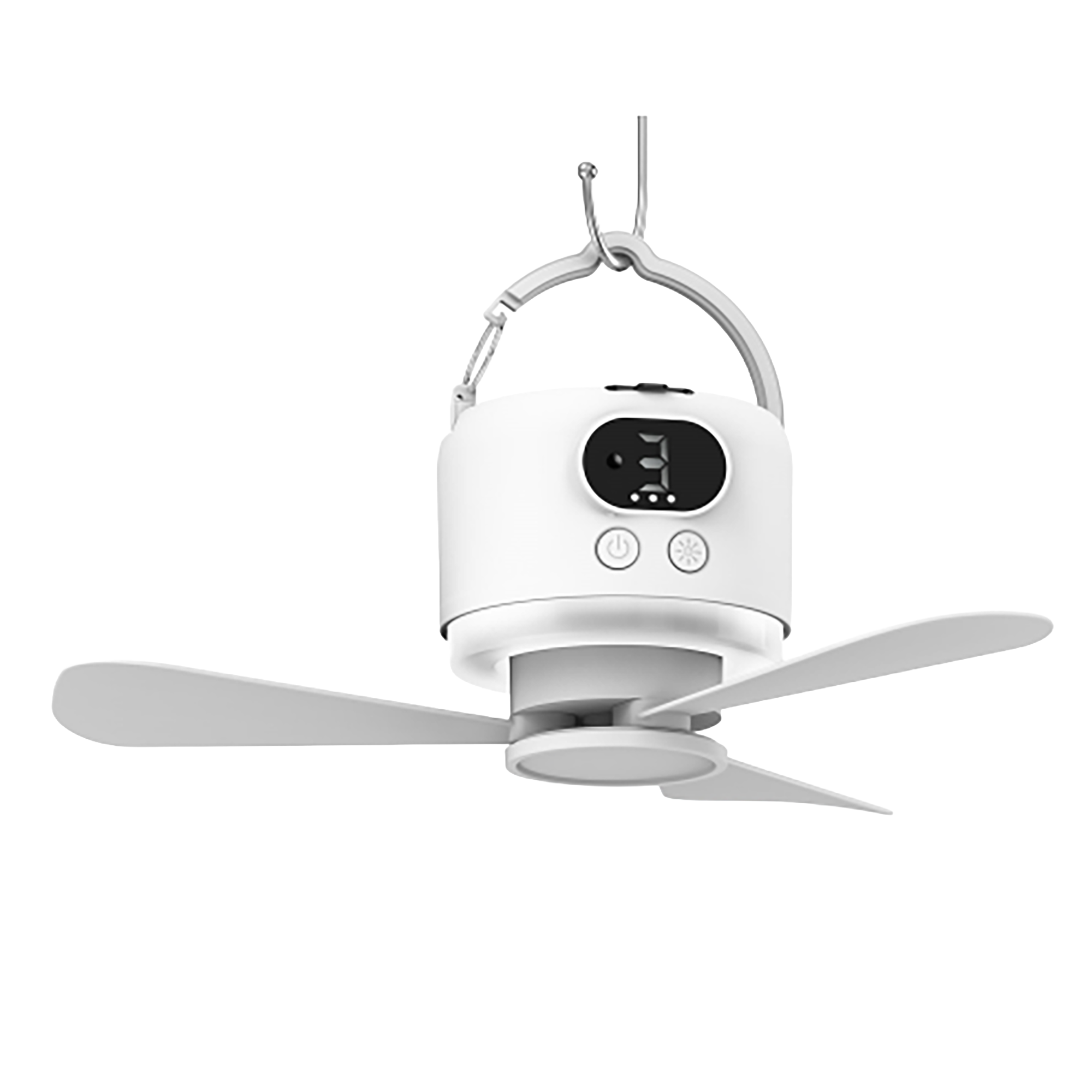 Outdoor Lighting Led Strip - 10400Mah Rechargeable Portable Ceiling Fan, Hangable