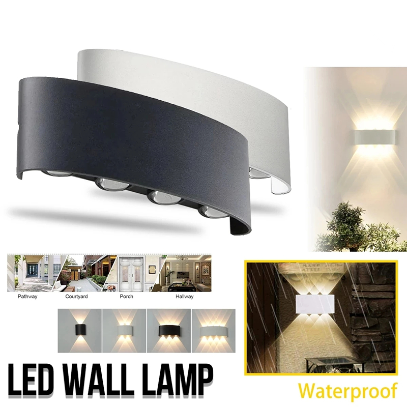 Outdoor Lighting On Stairs - Đèn Led Hiện Đại Đèn Tường