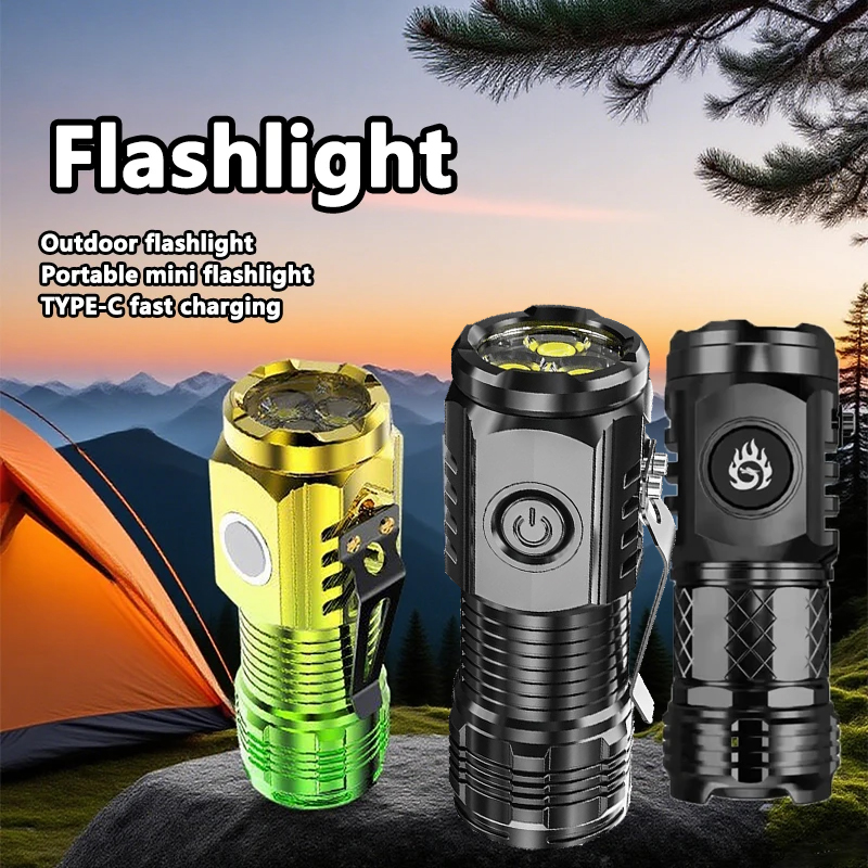 Zinc Outdoor Lighting - Super Bright MINI LED Flashlight Torch