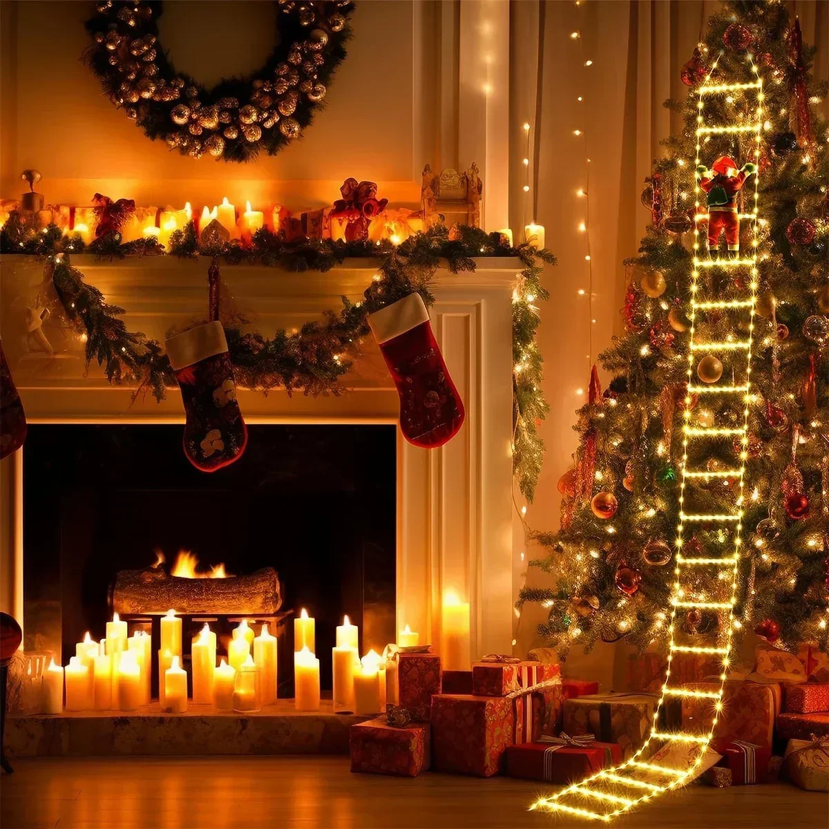 LED Ladder Light for Santa Cla - đánh giá và giá Outdoor Lighting Xmas