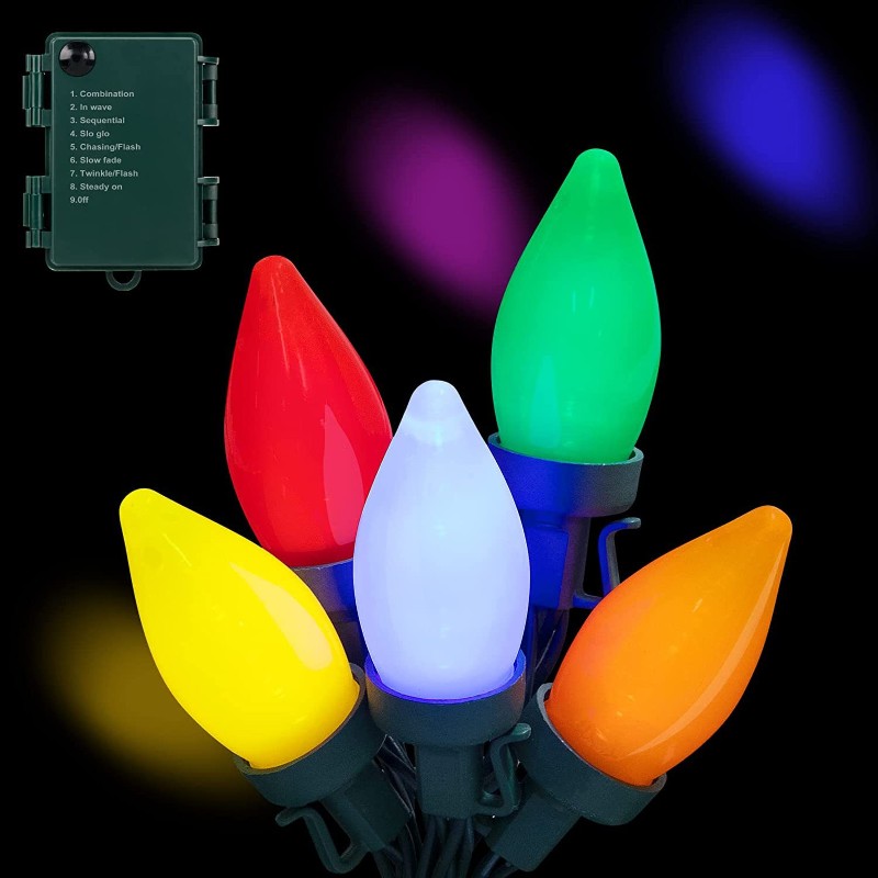 ABLJ Multi-Color LED String Li - đánh giá và giá Outdoor Lighting On Trees