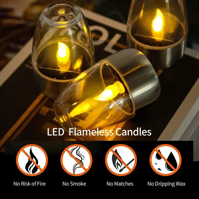 Solar Powered Flameless Candle - đánh giá và giá Outdoor Lighting Ideas For Party