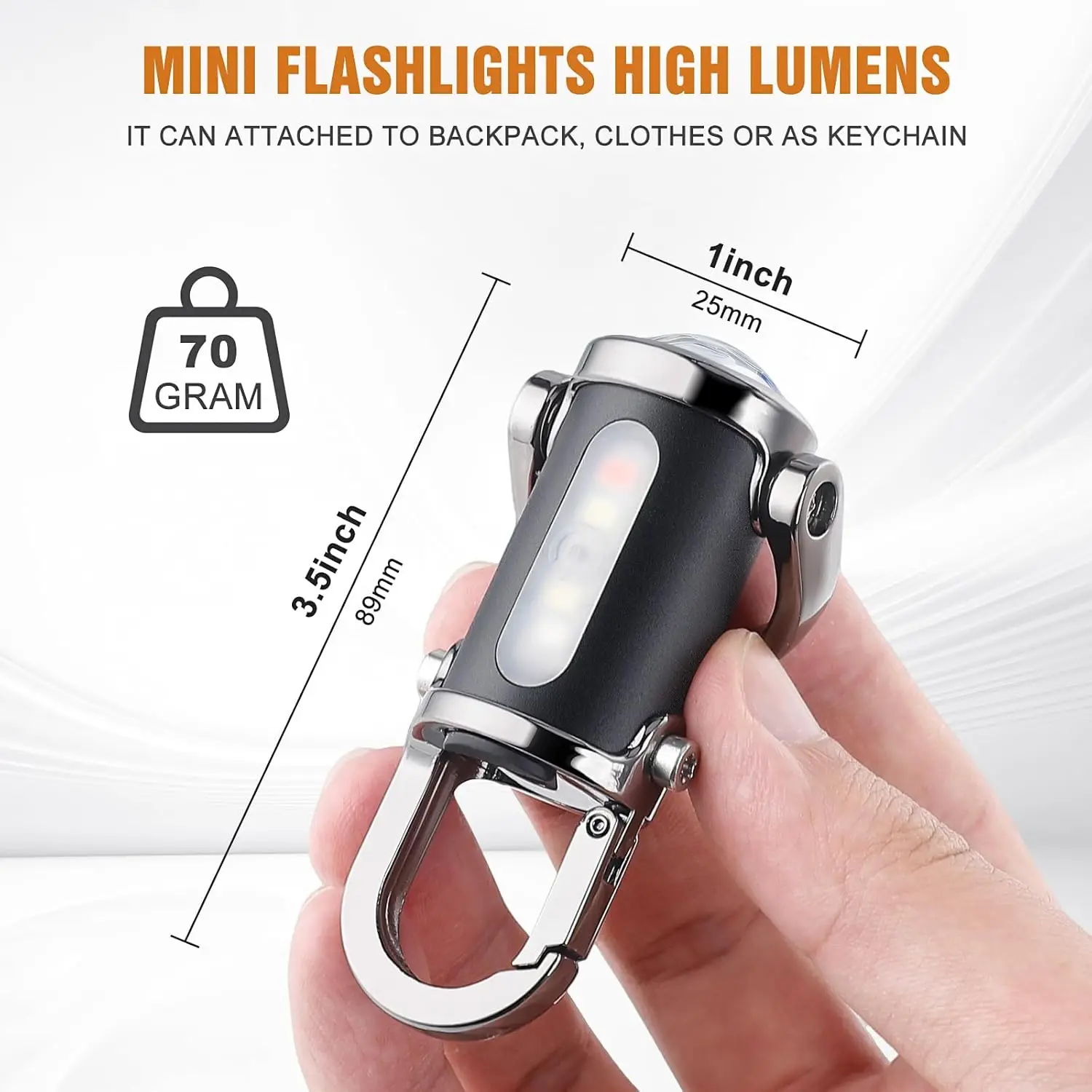Mini Keychain Flashlight Recha - đánh giá và giá Zinc Outdoor Lighting