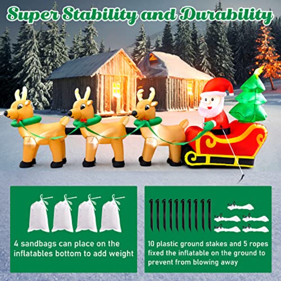 Outdoor Christmas inflatables  - đánh giá và giá Outdoor Lighting On Trees