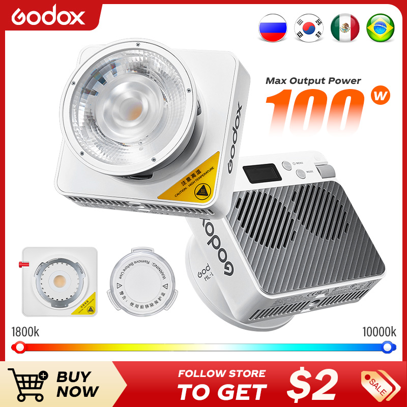 Godox NEW ML100R Portable RGB  - đánh giá và giá Outdoor Lighting Kit Photography