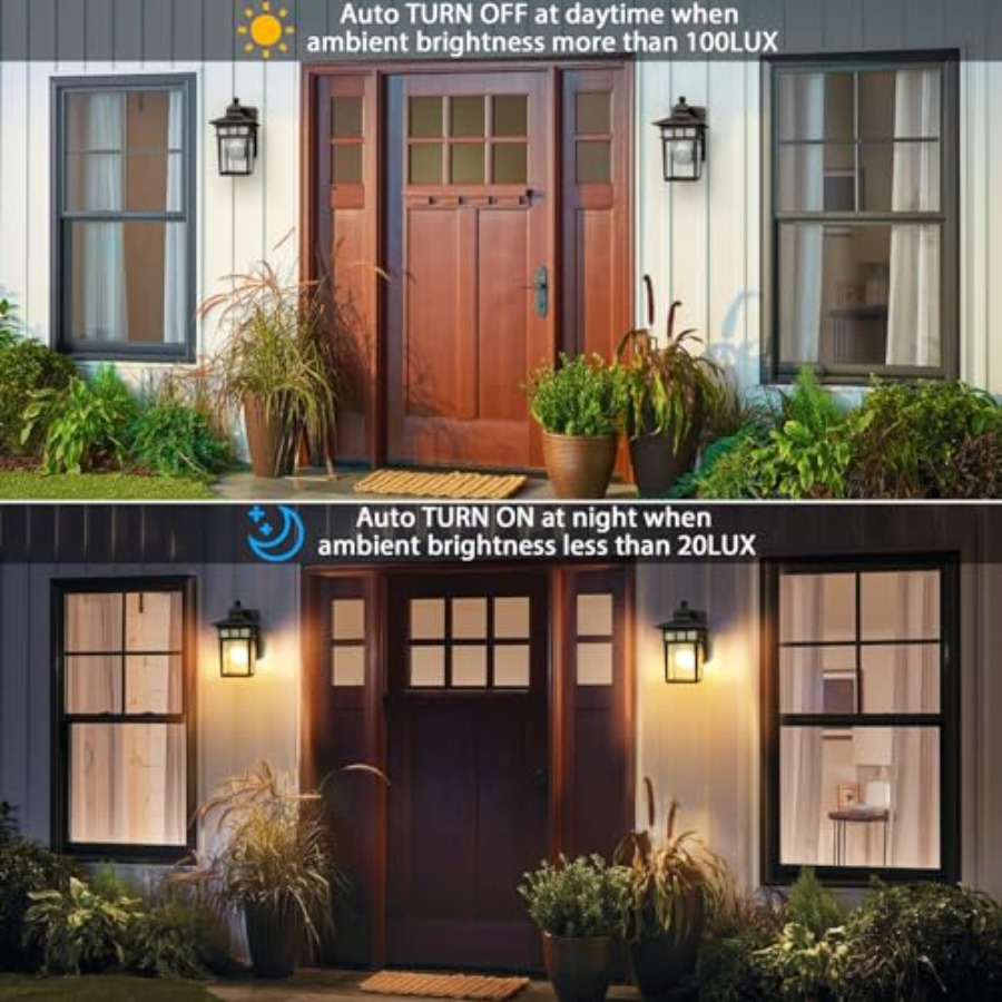 Outdoor Light with GFCI Outlet - đánh giá và giá Outdoor Lighting Dusk To Dawn