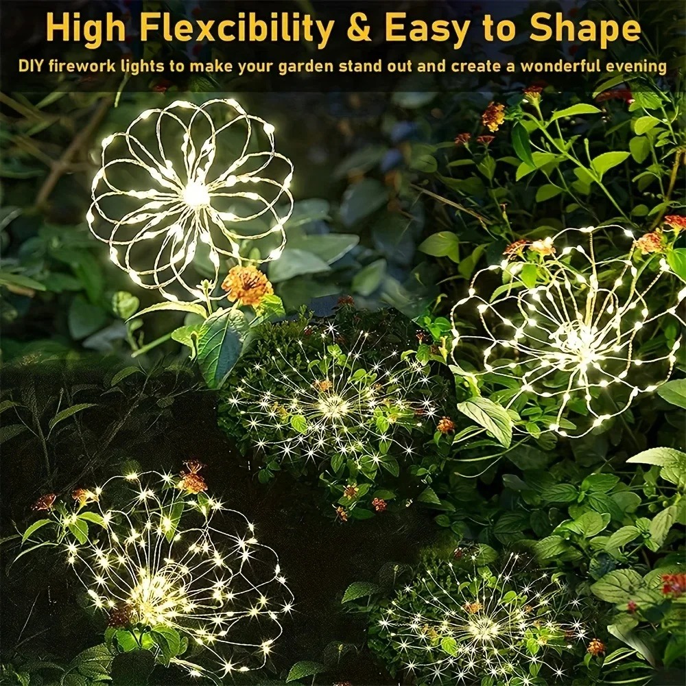 Solar LED Firework Fairy Light - đánh giá và giá Outdoor Lighting Ideas For Party