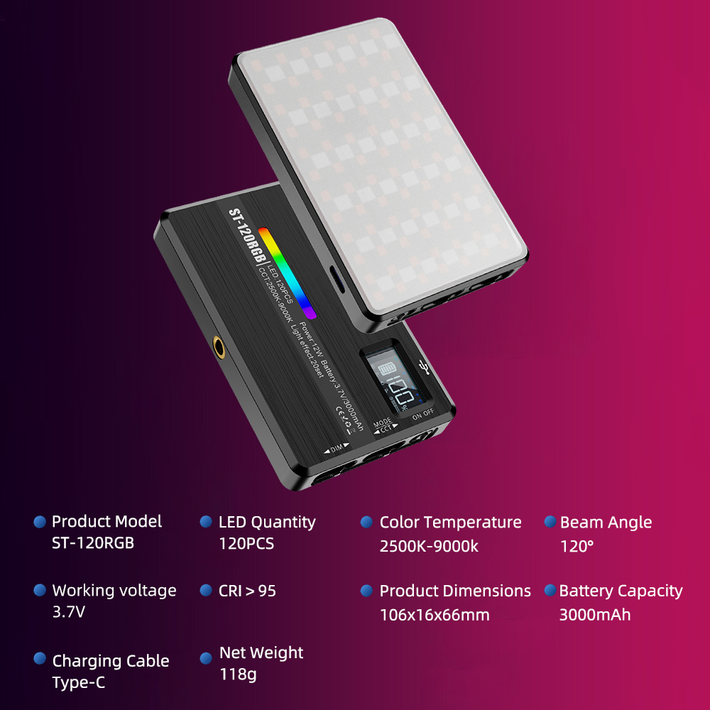 ST-120 RGB Full-Color Photogra - đánh giá và giá Outdoor Lighting Kit Photography