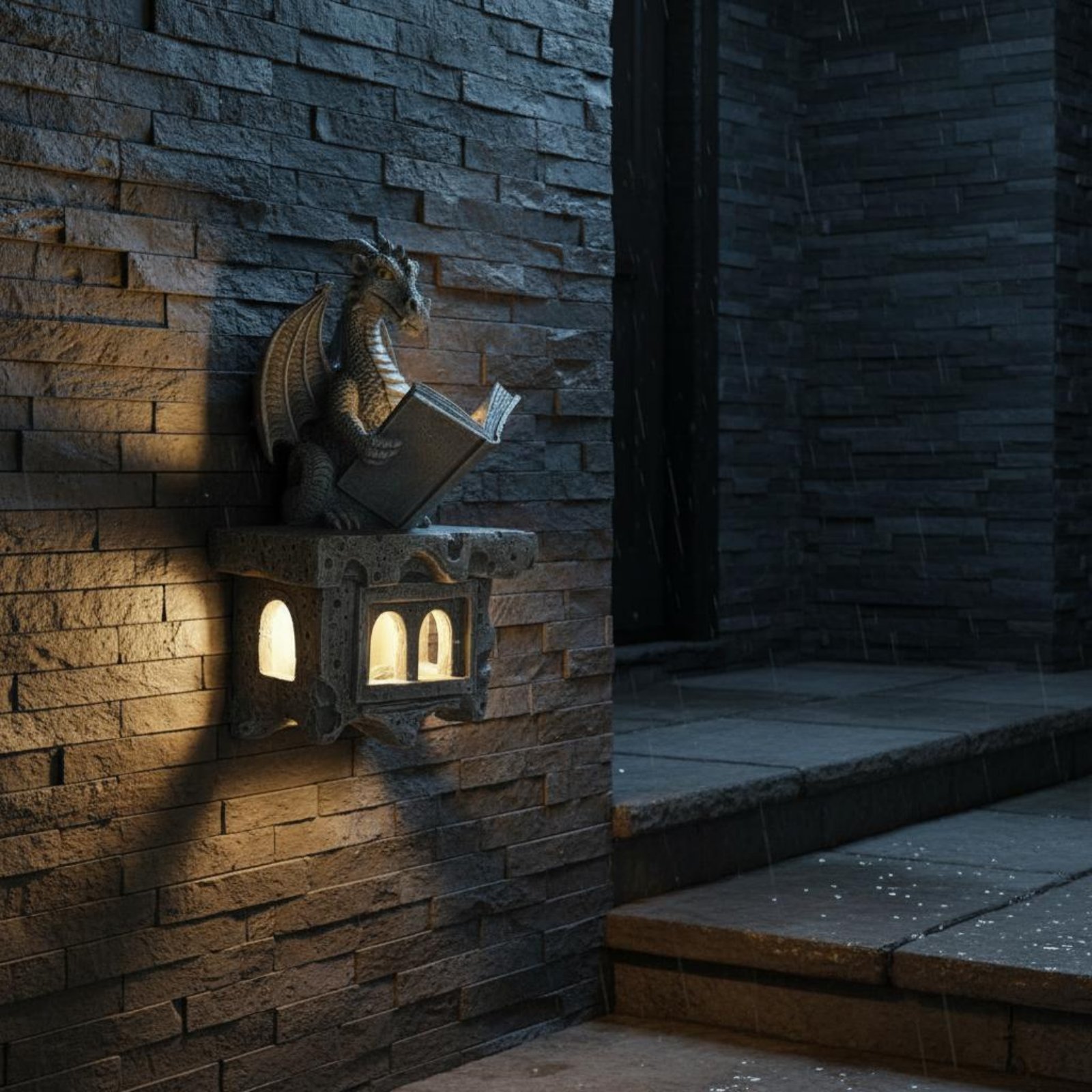 Solar Wyvern Wall Shine Auto O - đánh giá và giá Outdoor Lighting Ip65