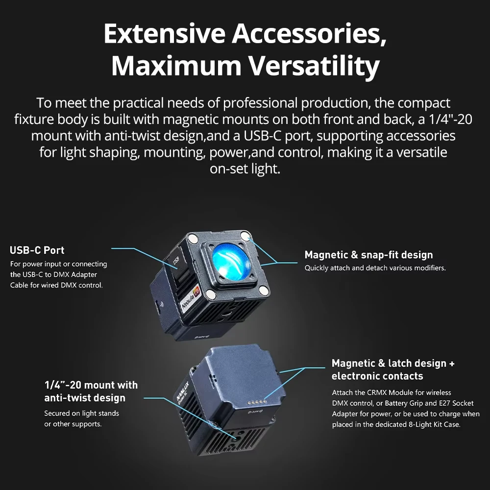 NANLUX Evoke 5C RGB Bi-color L - đánh giá và giá Outdoor Lighting Kit Photography