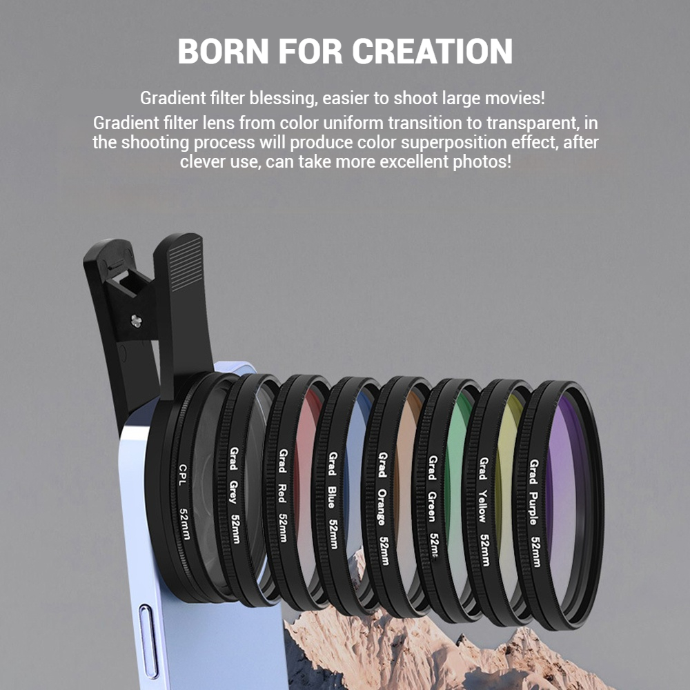 52mm Clip-On Smartphone Camera - đánh giá và giá Outdoor Lighting Kit Photography