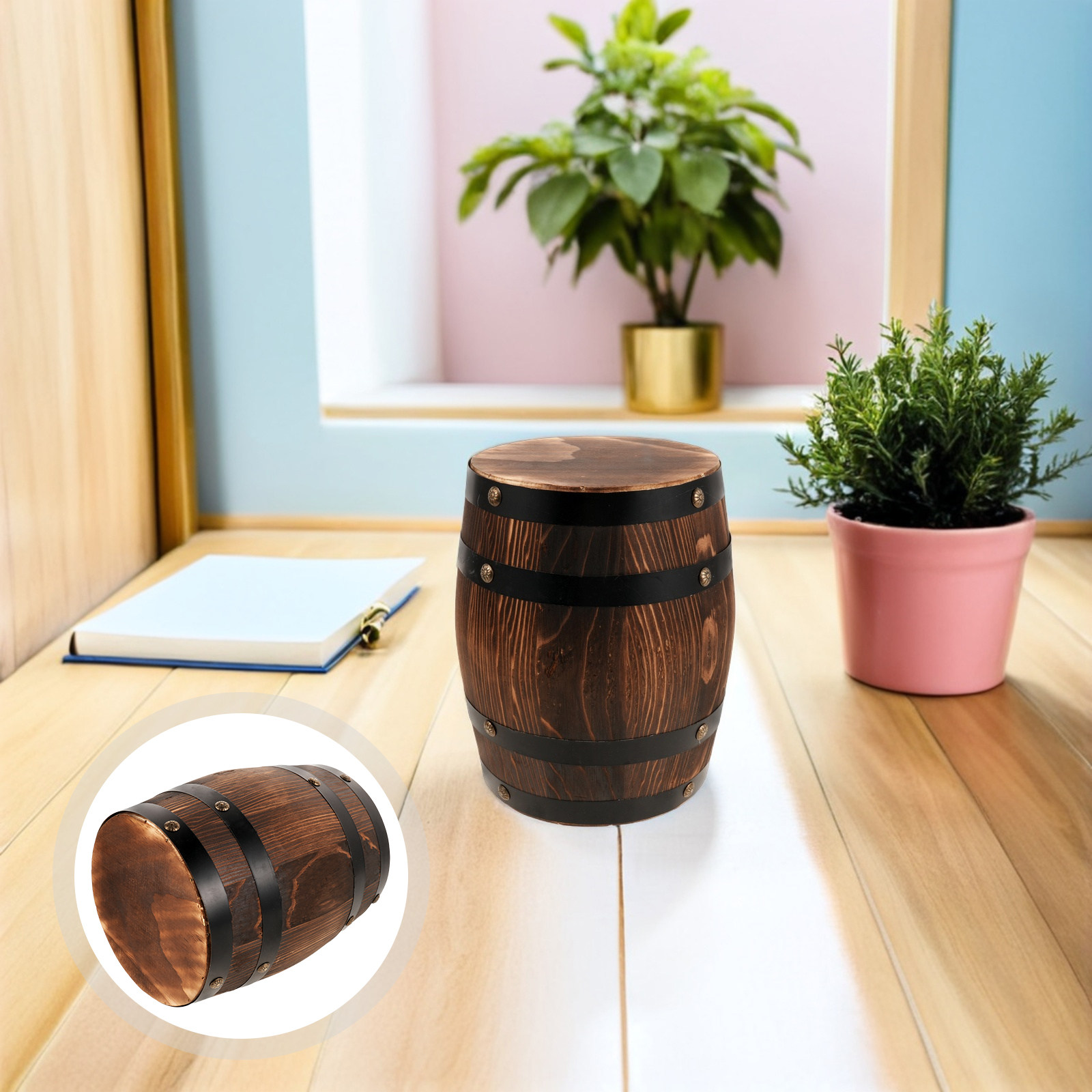 Wooden Outdoor Barrel Stool Vi - đánh giá và giá Outdoor Lighting Vintage