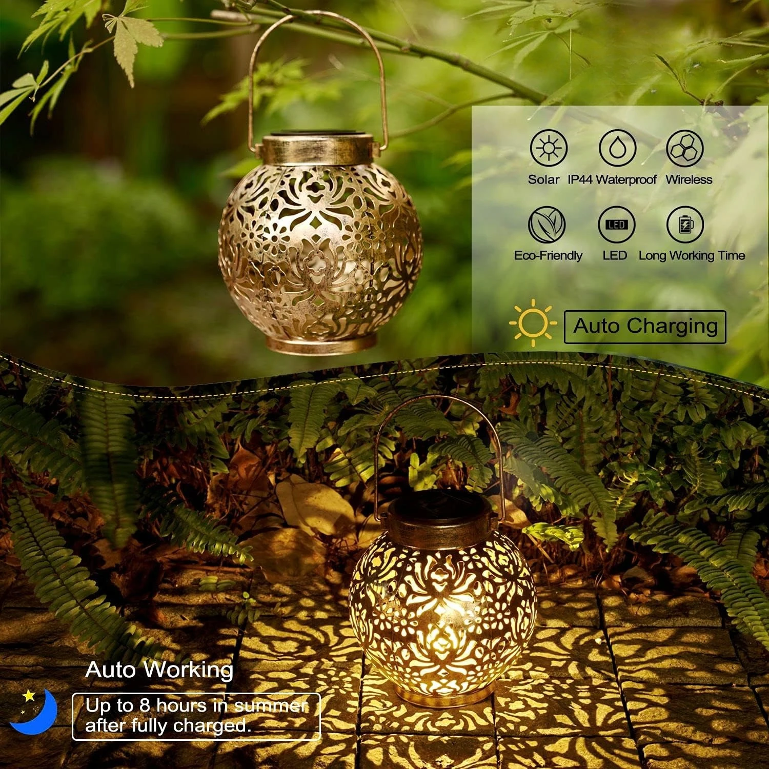 1-6PCS Moroccan Solar Lanterns - đánh giá và giá Outdoor Lighting Ground
