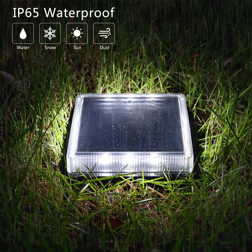 12 LEDs Solar Deck Light Large - đánh giá và giá Outdoor Lighting On Stairs