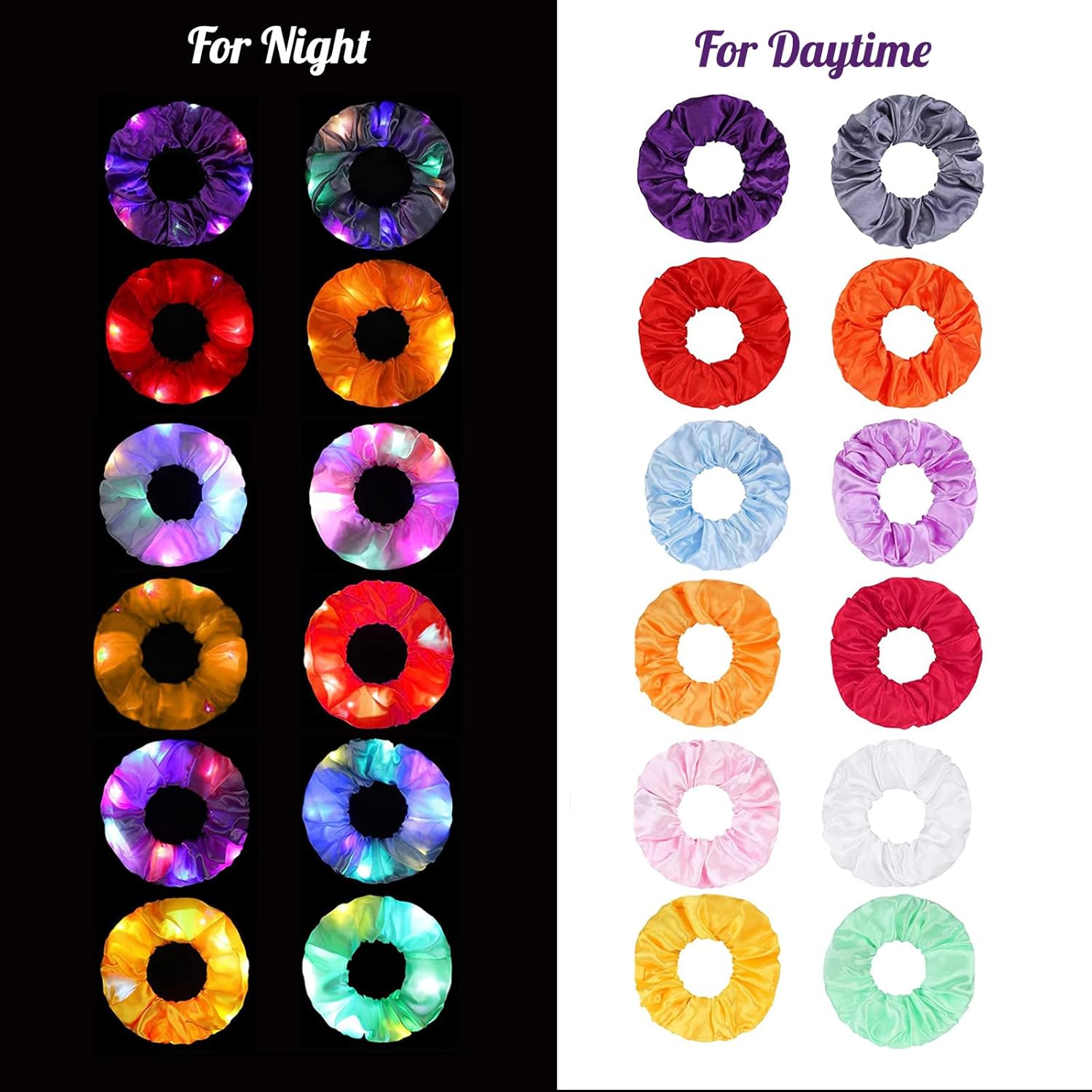 6pcs LED Scrunchies Hair Bands - đánh giá và giá Outdoor Lighting Ideas For Party