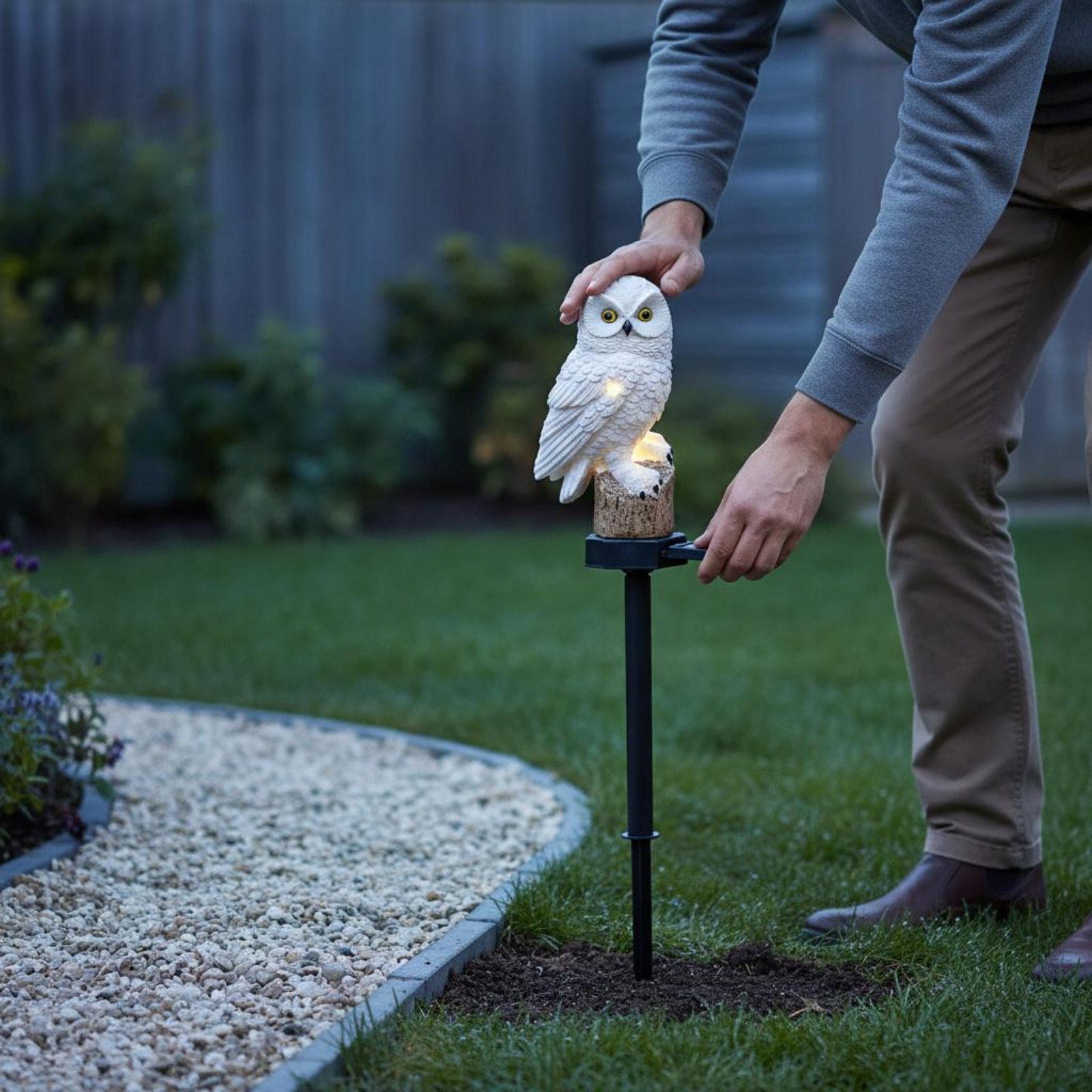 Solar Owl Stake Light Waterpro - đánh giá và giá Outdoor Lighting Ip65