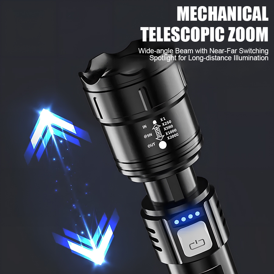 High Power P50 LED Flashlight  - đánh giá và giá Zinc Outdoor Lighting