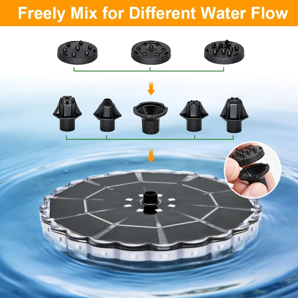 3.5W Outdoor Solar Fountain fo - đánh giá và giá Outdoor Lighting Ground