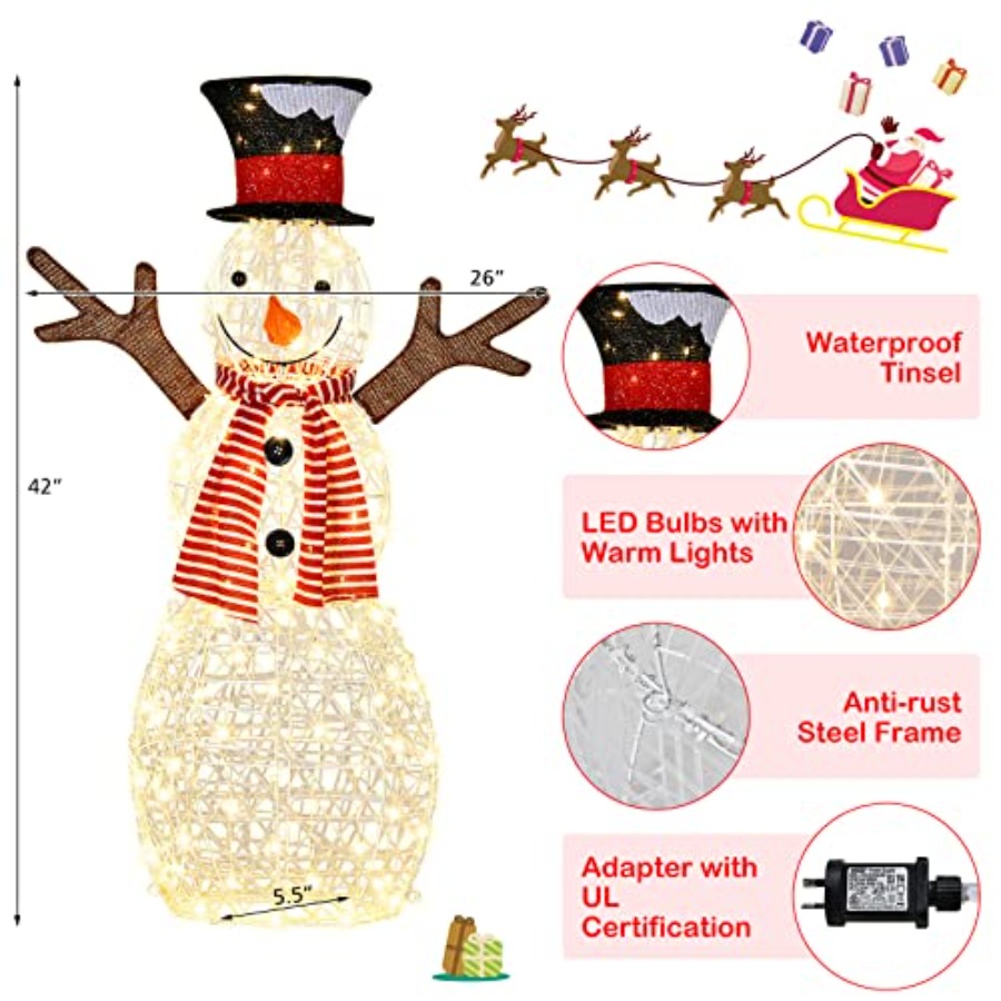Christmas Outdoor Lighted Snow - đánh giá và giá Outdoor Lighting Ground