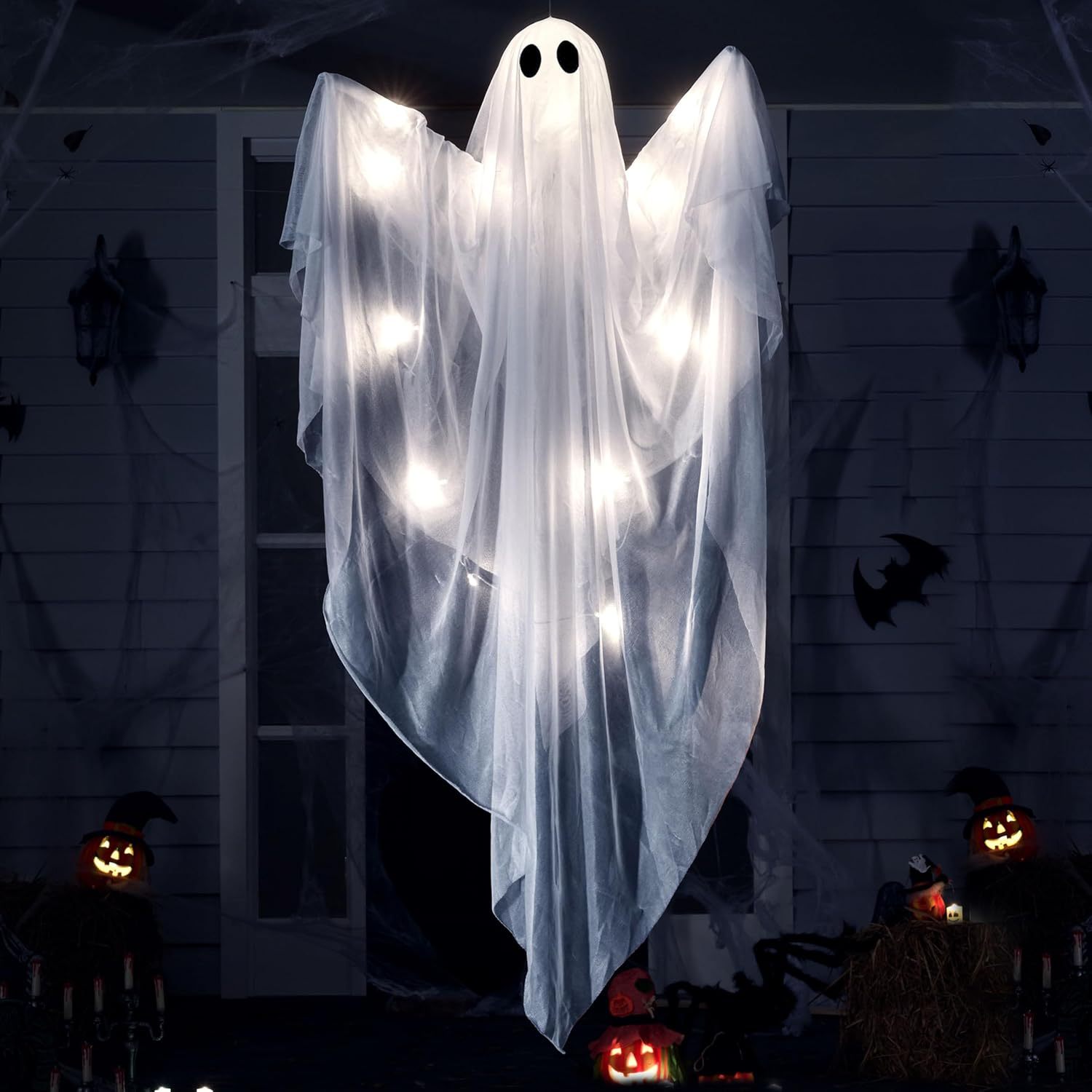 Halloween Hanging Light up Gho - đánh giá và giá Outdoor Lighting Ideas For Party