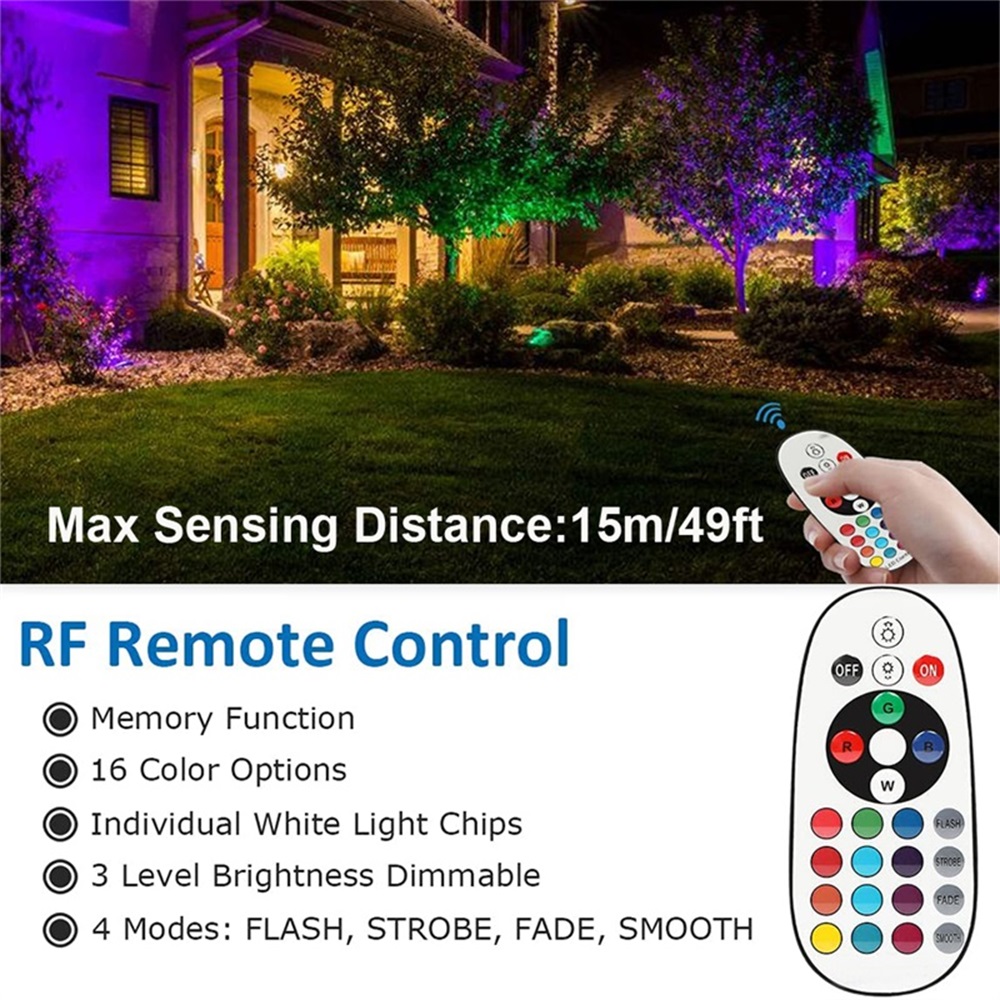 RGBW Landscape Lighting 10W wi - đánh giá và giá Outdoor Lighting Ip65