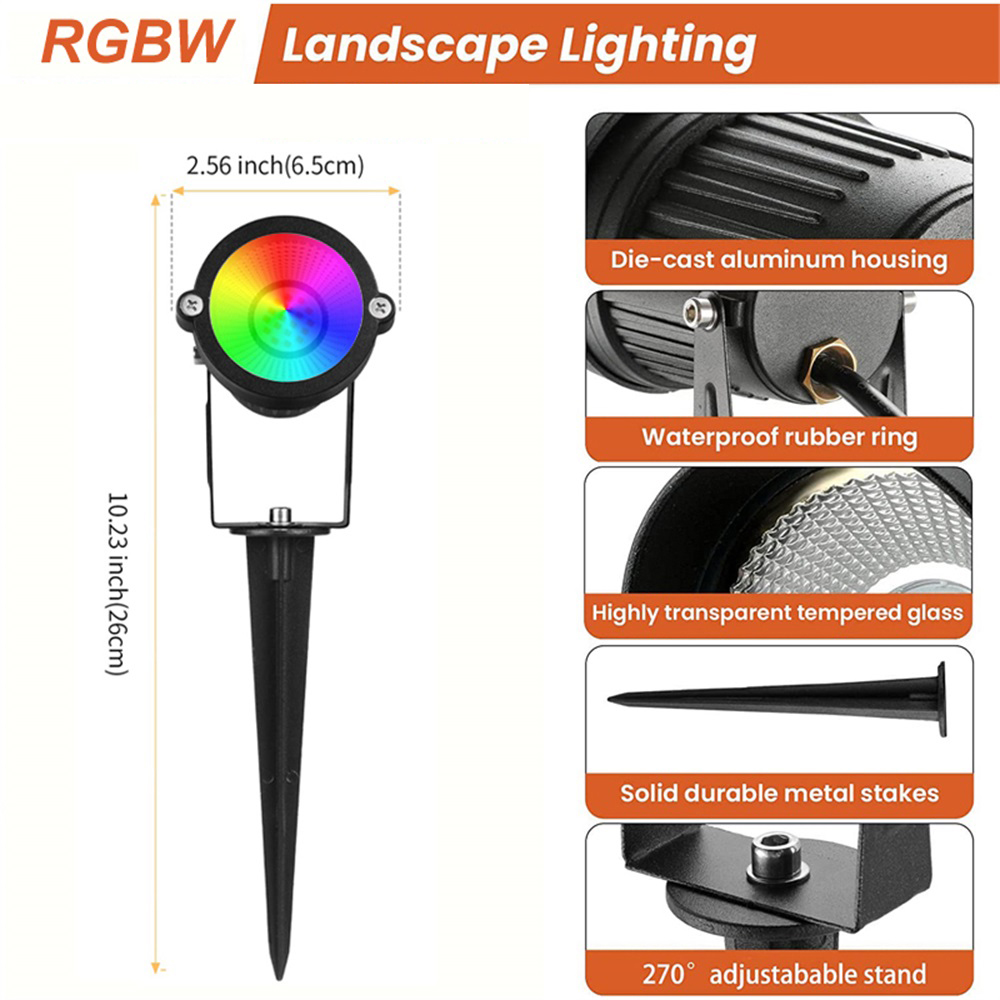 RGBW Landscape Lighting 10W wi - đánh giá và giá Outdoor Lighting Ip65