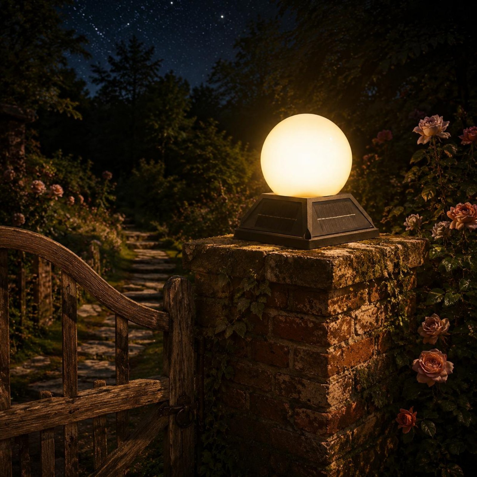 Solar Post Cap Light Wireless  - đánh giá và giá Outdoor Lighting Ip65
