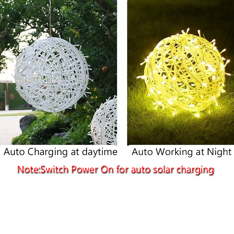 Solar Christmas Ball Lights fo - đánh giá và giá Outdoor Lighting On Trees