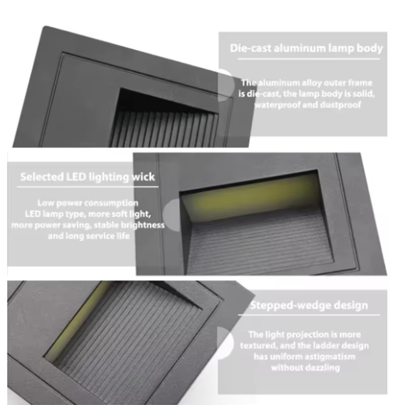 LED Stair Light Wall Lamp 3W I - đánh giá và giá Outdoor Lighting On Stairs