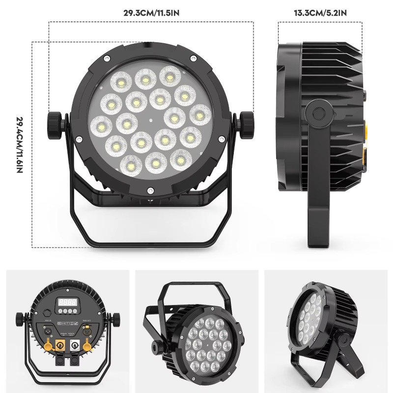 4Pcs 18X10W IP65 Waterproof Pa - đánh giá và giá Outdoor Lighting Ip65