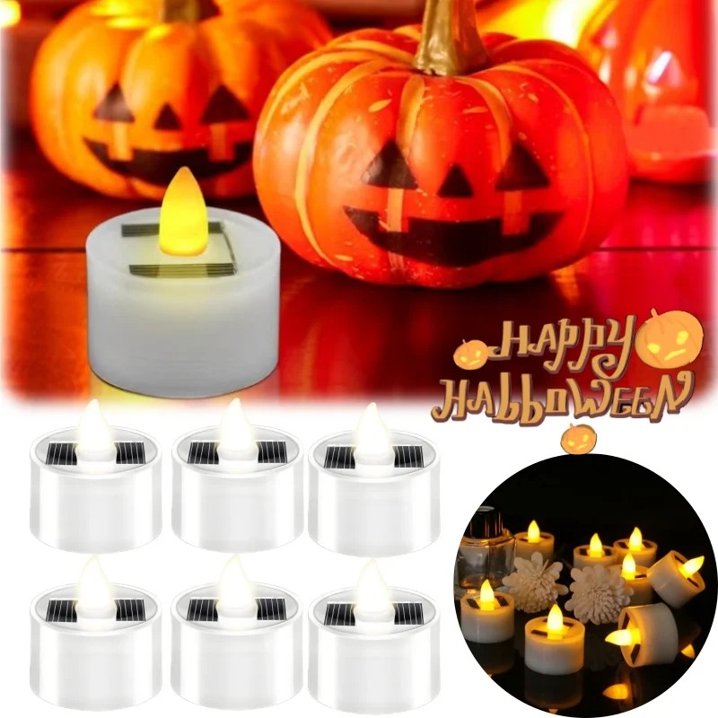 Solar Flameless LED Tea Light  - đánh giá và giá Outdoor Lighting Dusk To Dawn