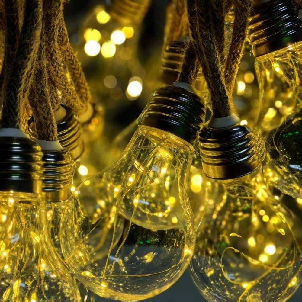 5M10LED Vintage Hemp Rope Edis - đánh giá và giá Outdoor Lighting Vintage