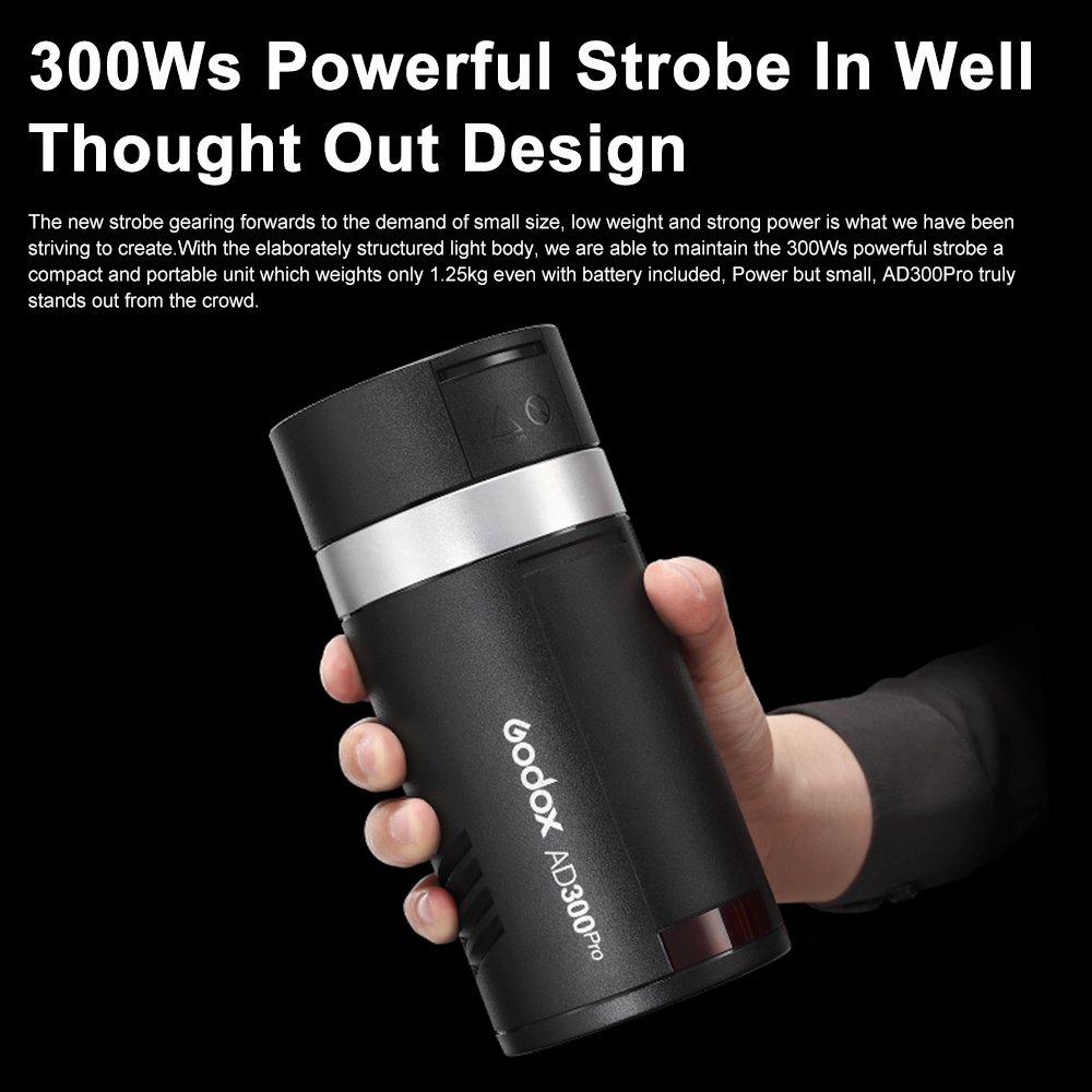Godox AD300Pro Outdoor Flash L - đánh giá và giá Outdoor Lighting Kit Photography