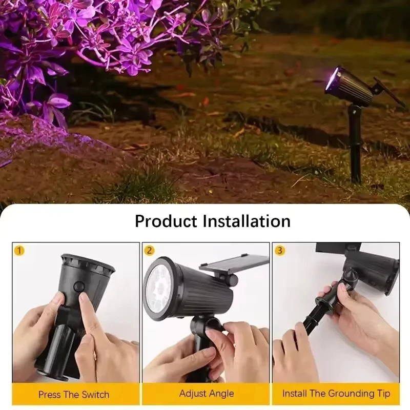 Solar LED Spotlight, 9-LED Out - đánh giá và giá Outdoor Lighting On Trees