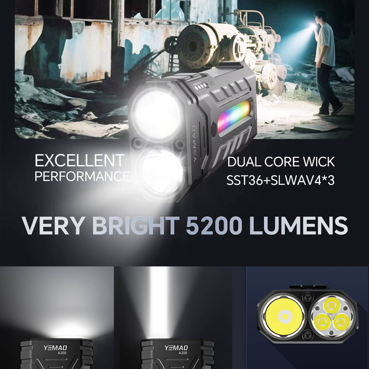 5200LM Innovative Multifunctio - đánh giá và giá Zinc Outdoor Lighting