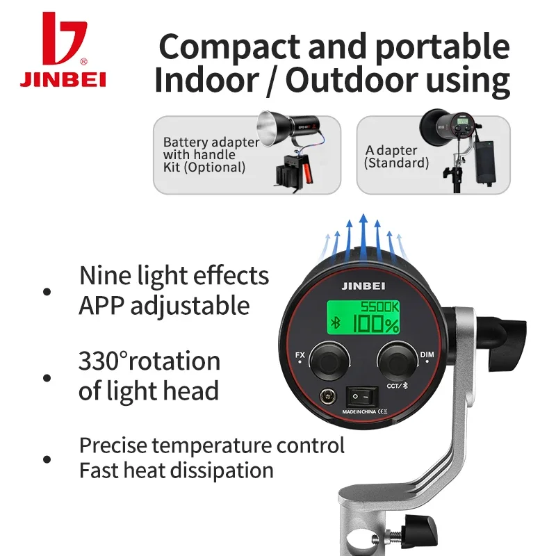 JINBEI EFD-60M 60W Battery Kit - đánh giá và giá Outdoor Lighting Kit Photography